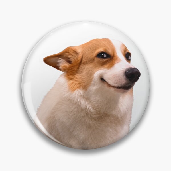 Item preview, Smirking Corgi Funny Dog Meme designed and sold by thesmokeydogs.