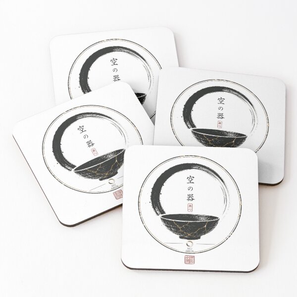 Item preview, Empty Bowl Void Seal – Japanese Zen Bowl Wabi Sabi Design designed and sold by OblivionRise.