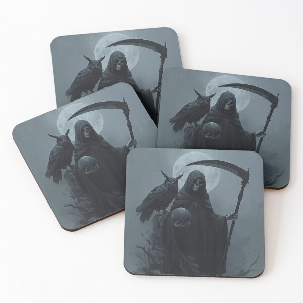 Item preview, Santa Muerte - Holy Death black designed and sold by Wild Raven Tarot.