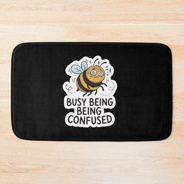 Item preview, Busy Being Confused Funny Bee Cartoon designed and sold by Owcomm.