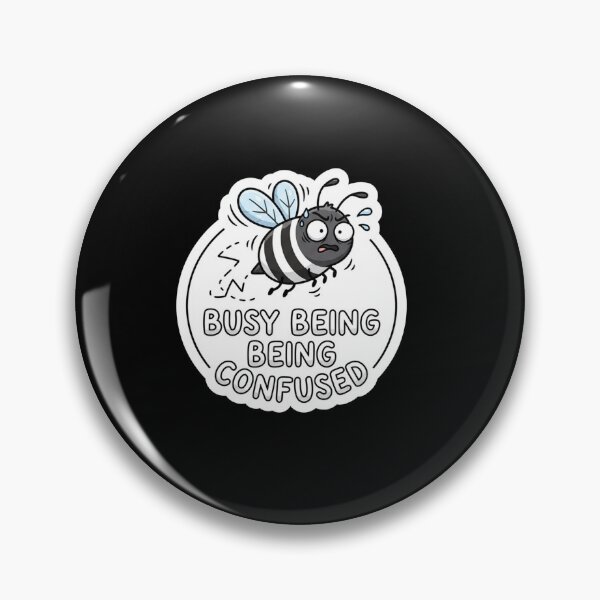 Item preview, Funny Busy Bee Being Confused Cartoon designed and sold by Owcomm.