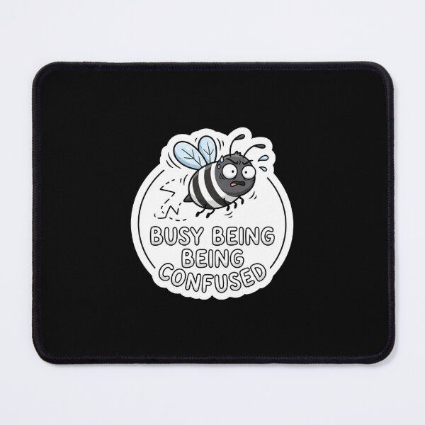 Item preview, Funny Busy Bee Being Confused Cartoon designed and sold by Owcomm.