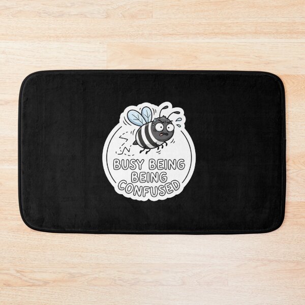 Item preview, Funny Busy Bee Being Confused Cartoon designed and sold by Owcomm.