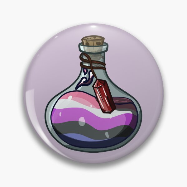 Item preview, Genderfluid Potion Bottle designed and sold by Rotting Trove.