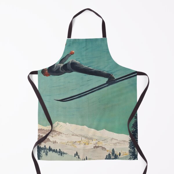 Item preview, Vintage Ski Jumper Alpine Mountain Winter designed and sold by stefandaug.