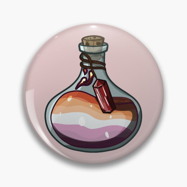 Item preview, Lesbian Potion Bottle designed and sold by Rotting Trove.