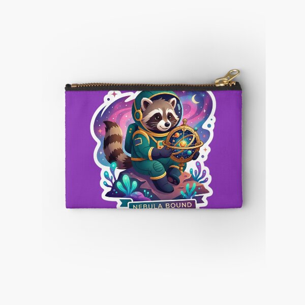 Item preview, Nebula Bound Raccoon Astronaut Sticker | Cute Space Explorer Art designed and sold by Bhaskar Digital Art.
