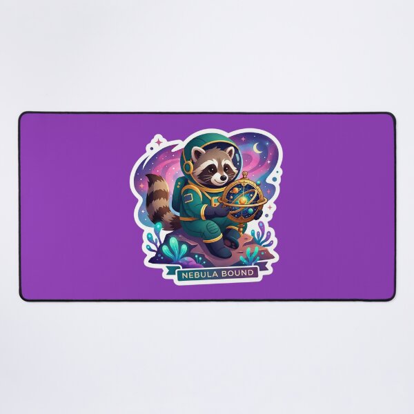 Item preview, Nebula Bound Raccoon Astronaut Sticker | Cute Space Explorer Art designed and sold by Bhaskar Digital Art.