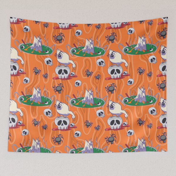 Item preview, Spooky Witch Cauldron and Spider Halloween Seamless Pattern designed and sold by zanaxxer.