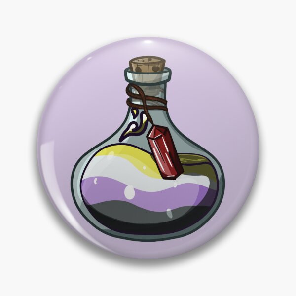 Item preview, Nonbinary Potion Bottle designed and sold by Rotting Trove.