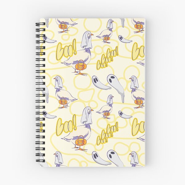 Item preview, Spooky Sheet Ghost Duck Halloween Seamless Pattern designed and sold by zanaxxer.