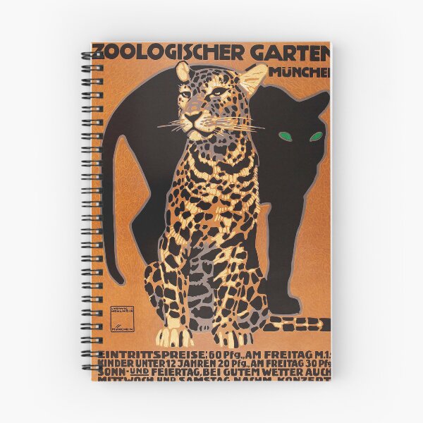 Item preview, Vintage Leopard Panther Zoo Art Deco designed and sold by jamesschoen.