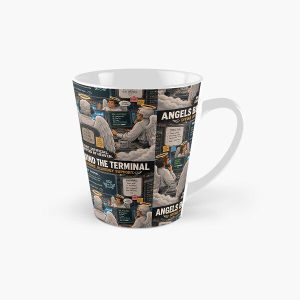 Item preview, Angels Behind the Terminal – Heavenly Tech Support Wall Art designed and sold by FindYouByZ.