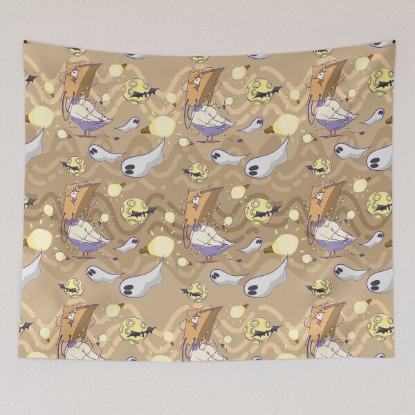 Item preview, Funny Paper Bag Head Duck Halloween Seamless Pattern designed and sold by zanaxxer.