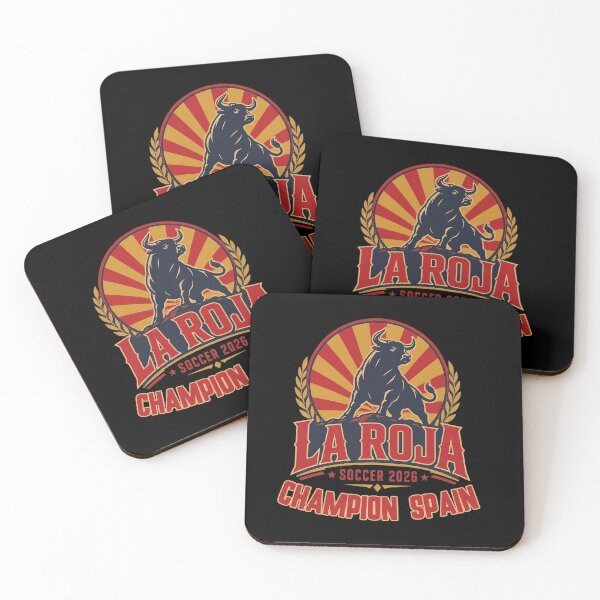 Item preview, La Roja Spain Soccer 2026 Champion Distressed Bull designed and sold by Thudesign85.