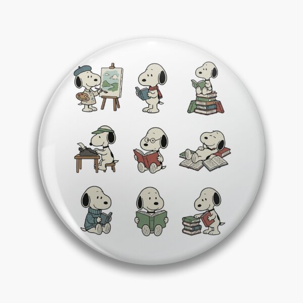 Item preview, Snoopy Book Lover Cute Cartoon Dog Reading  designed and sold by DamianRoy88.