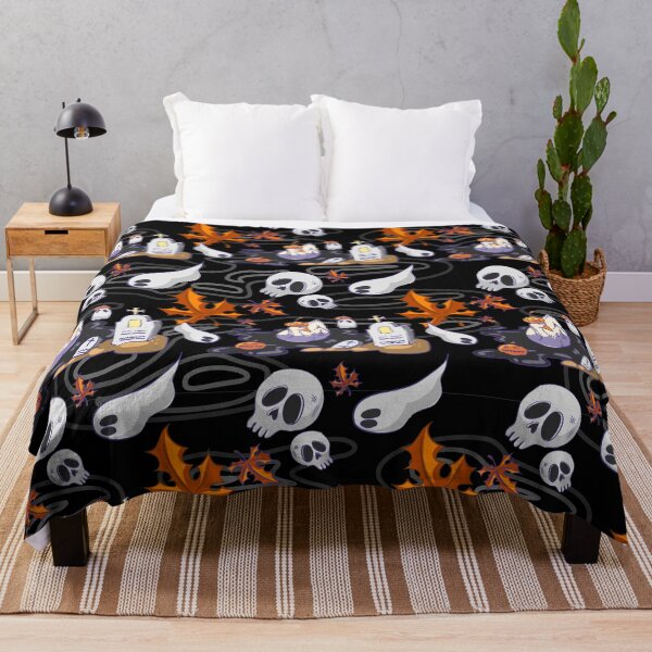 Item preview, Dark Gothic Halloween Cemetery Duck Seamless Pattern designed and sold by zanaxxer.