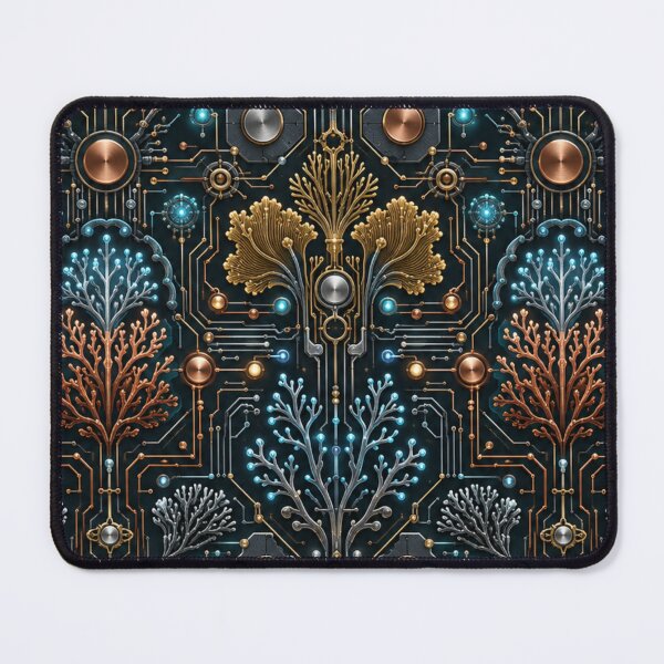 Item preview, Ornate Dark Floral Mandala Pattern designed and sold by IntelliMindDesigns.