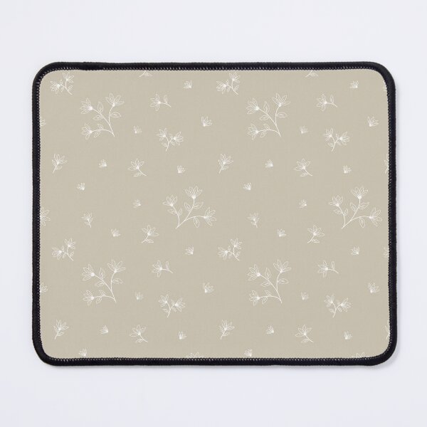 Item preview, Minimalist White Wildflower Seamless Pattern on Beige | Neutral Botanical Floral Line Art | Elegant Cottage-core Nature Design designed and sold by romyca creation_22.