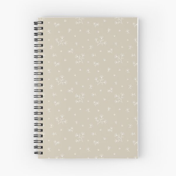 Item preview, Minimalist White Wildflower Seamless Pattern on Beige | Neutral Botanical Floral Line Art | Elegant Cottage-core Nature Design designed and sold by romyca creation_22.