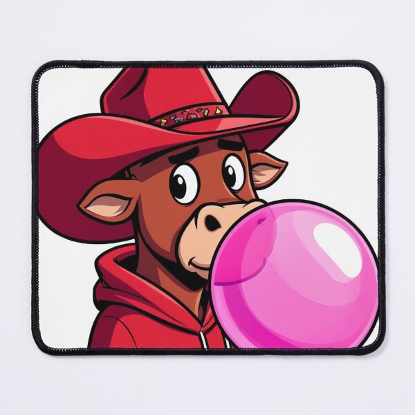 Item preview, Cool Cowboy Bull Blowing Bubble Gum Funny Animal designed and sold by Xenovita.