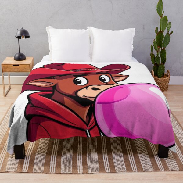 Item preview, Cool Cowboy Bull Blowing Bubble Gum Funny Animal designed and sold by Xenovita.