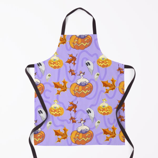 Item preview, Cute Halloween Duck and Jack-O-Lantern Seamless Pattern designed and sold by zanaxxer.