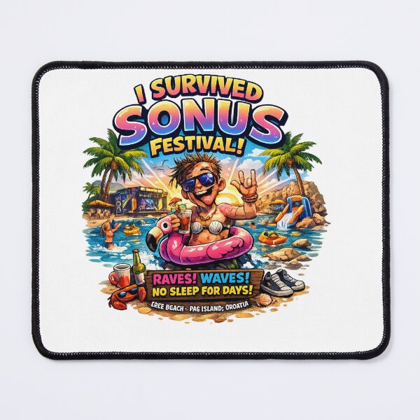 Item preview, I Survived Sonus Festival T-Shirt | Raves, Waves & No Sleep for Days | Croatia Beach Festival Graphic Tee | EDM Summer Party Shirt designed and sold by Sushikidsntod.