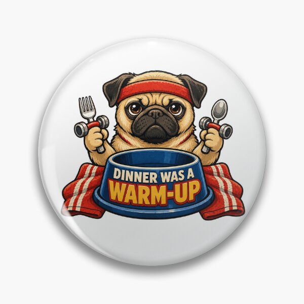 Item preview, Funny Food Obsessed Pug Workout Humor designed and sold by Gentlestate.