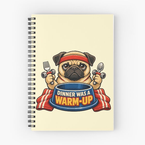 Item preview, Funny Food Obsessed Pug Workout Humor designed and sold by Gentlestate.