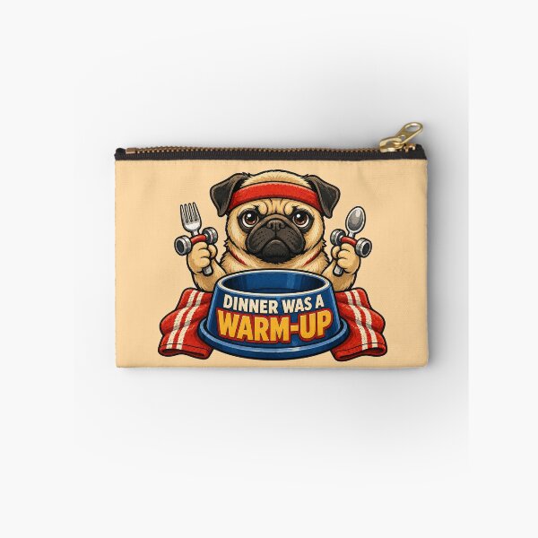 Item preview, Funny Food Obsessed Pug Workout Humor designed and sold by Gentlestate.