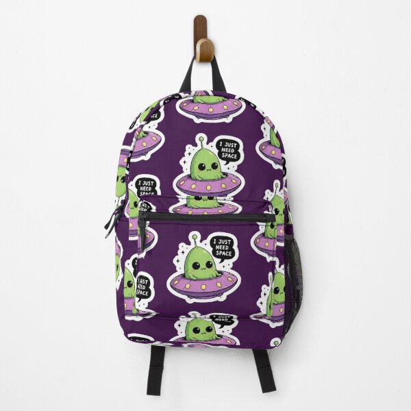 Item preview, UFO Funny Inappropriate I Just Need Space Cute Alien Sticker | Funny Kawaii UFO Cartoon Design designed and sold by Bhaskar Digital Art.