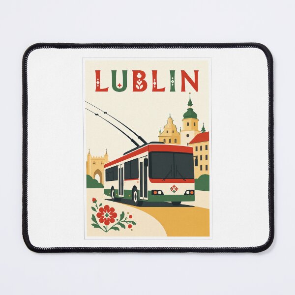 Item preview, Lublin Trolleybus Heritage Travel Poster designed and sold by Beyond Destinations.