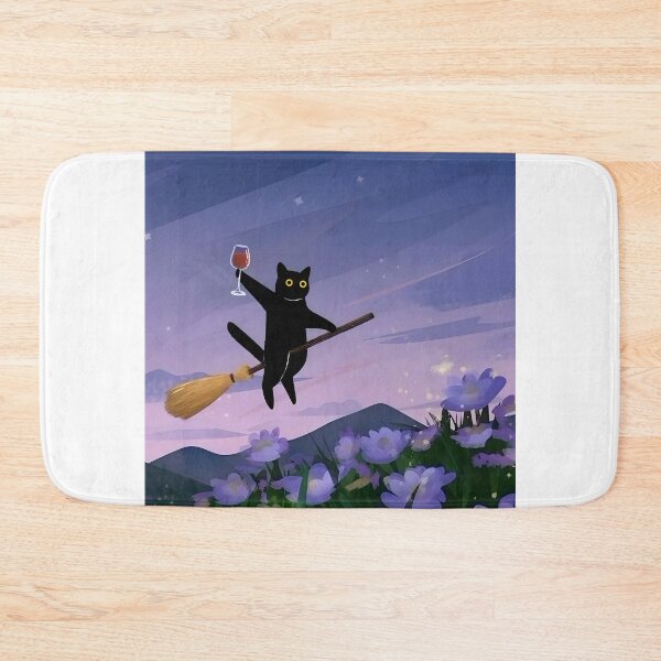 Item preview, witch cat designed and sold by PurrfectHome.