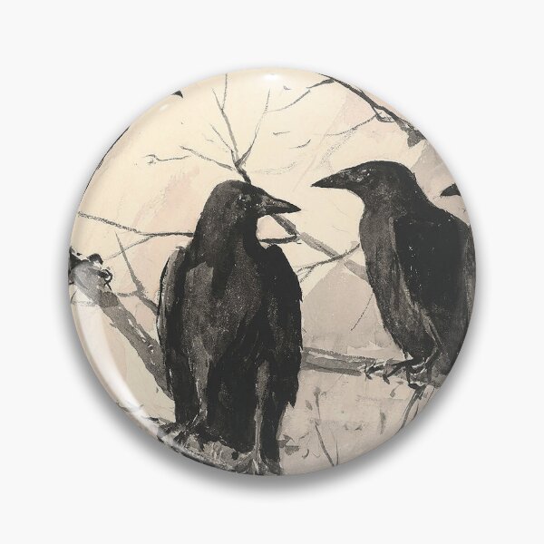 Item preview, Vintage Crows Ravens Winter Tree Gothic Art designed and sold by chaddillard.