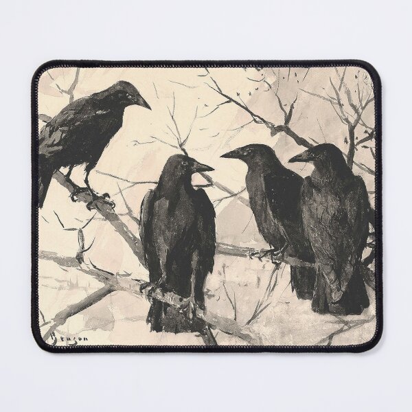 Item preview, Vintage Crows Ravens Winter Tree Gothic Art designed and sold by chaddillard.