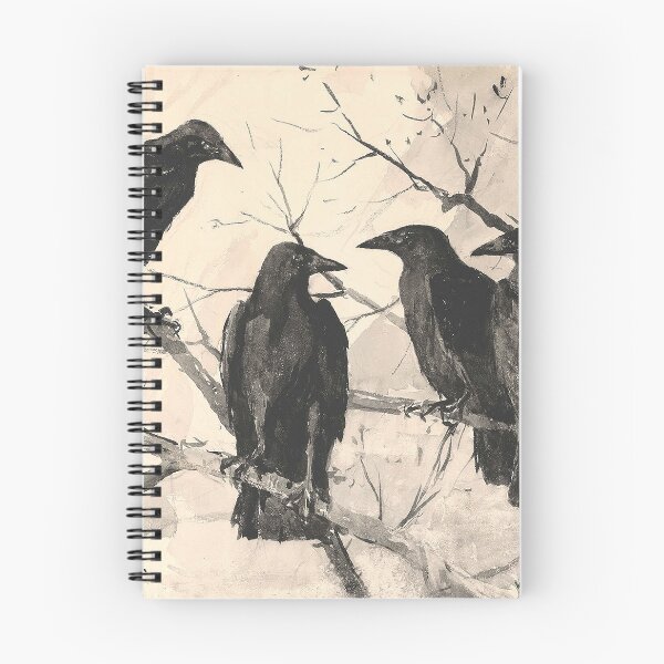 Item preview, Vintage Crows Ravens Winter Tree Gothic Art designed and sold by chaddillard.