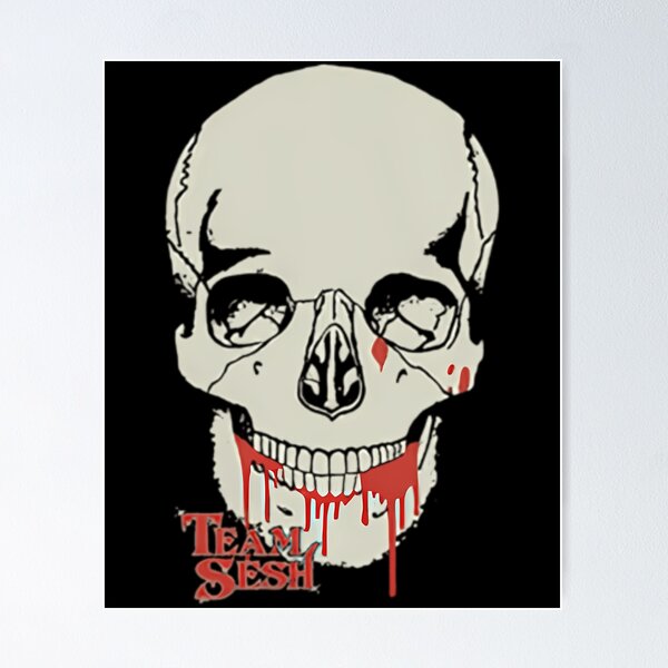 Item preview, Dripping Blood Above Text Reading Team Sesh designed and sold by Clear-Styles.