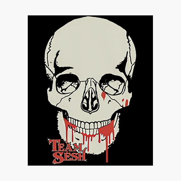Item preview, Dripping Blood Above Text Reading Team Sesh designed and sold by Clear-Styles.