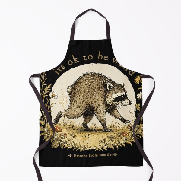 Item preview, Its Ok To Be Weird Jimothy Raccoon Individuality Unique Self Acceptance designed and sold by Hugosploosh.