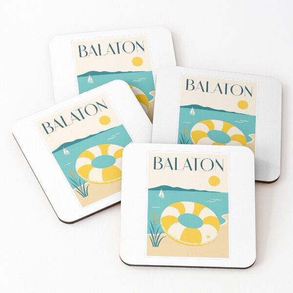 Item preview, Lake Balaton Inflatable Ring Travel Poster designed and sold by Beyond Destinations.