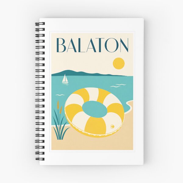 Item preview, Lake Balaton Inflatable Ring Travel Poster designed and sold by Beyond Destinations.