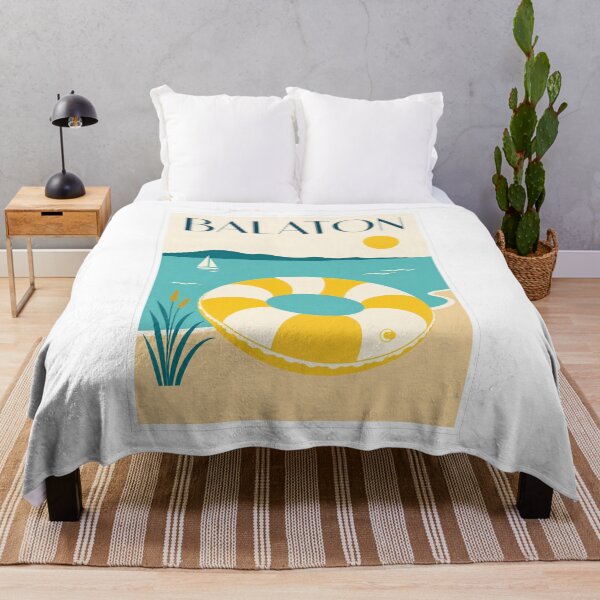 Item preview, Lake Balaton Inflatable Ring Travel Poster designed and sold by Beyond Destinations.
