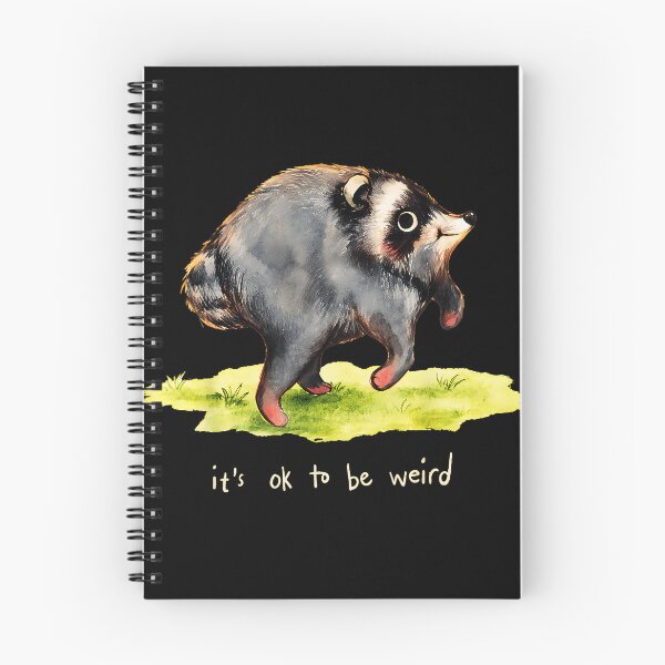 Item preview, It's Ok To Be Weird Badger Unique Jimothy  Self Acceptance designed and sold by Hugosploosh.