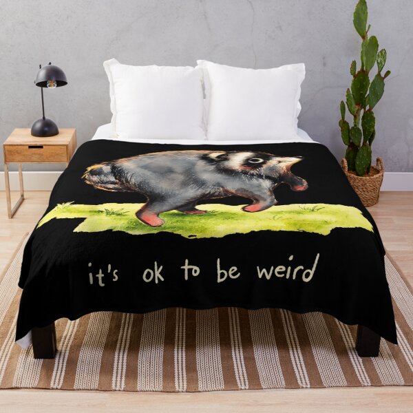 Item preview, It's Ok To Be Weird Badger Unique Jimothy Self Acceptance designed and sold by Hugosploosh.