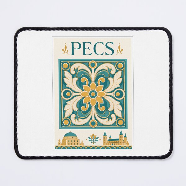 Item preview, Pecs Ornamental Tile Travel Poster designed and sold by Beyond Destinations.