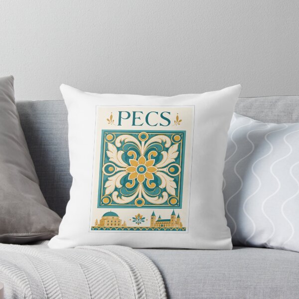 Item preview, Pecs Ornamental Tile Travel Poster designed and sold by Beyond Destinations.