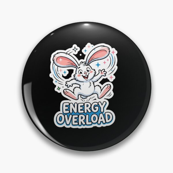 Item preview, Cute Hyper Energy Overload Jumping Bunny designed and sold by Owcomm.
