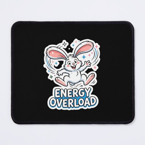 Item preview, Cute Hyper Energy Overload Jumping Bunny designed and sold by Owcomm.