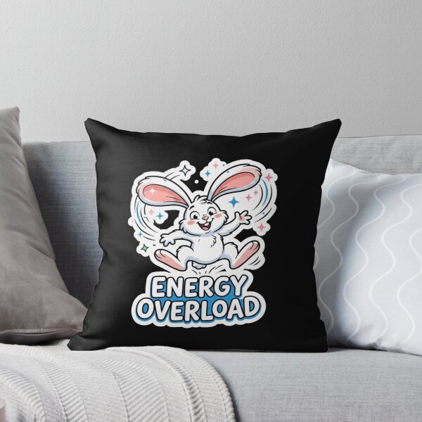 Item preview, Cute Hyper Energy Overload Jumping Bunny designed and sold by Owcomm.